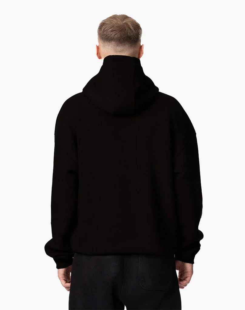 BASIC ZIP-HOODIE (BLACK) - Image 5