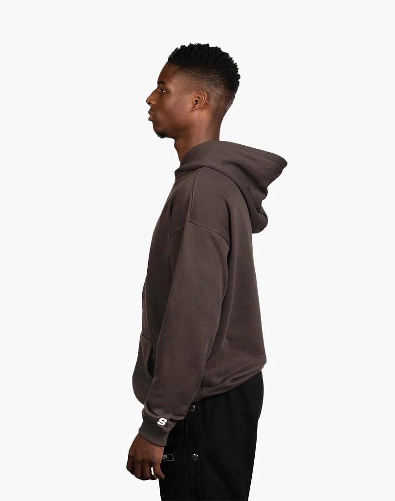 BASIC HOODIE (BROWN) - Image 5