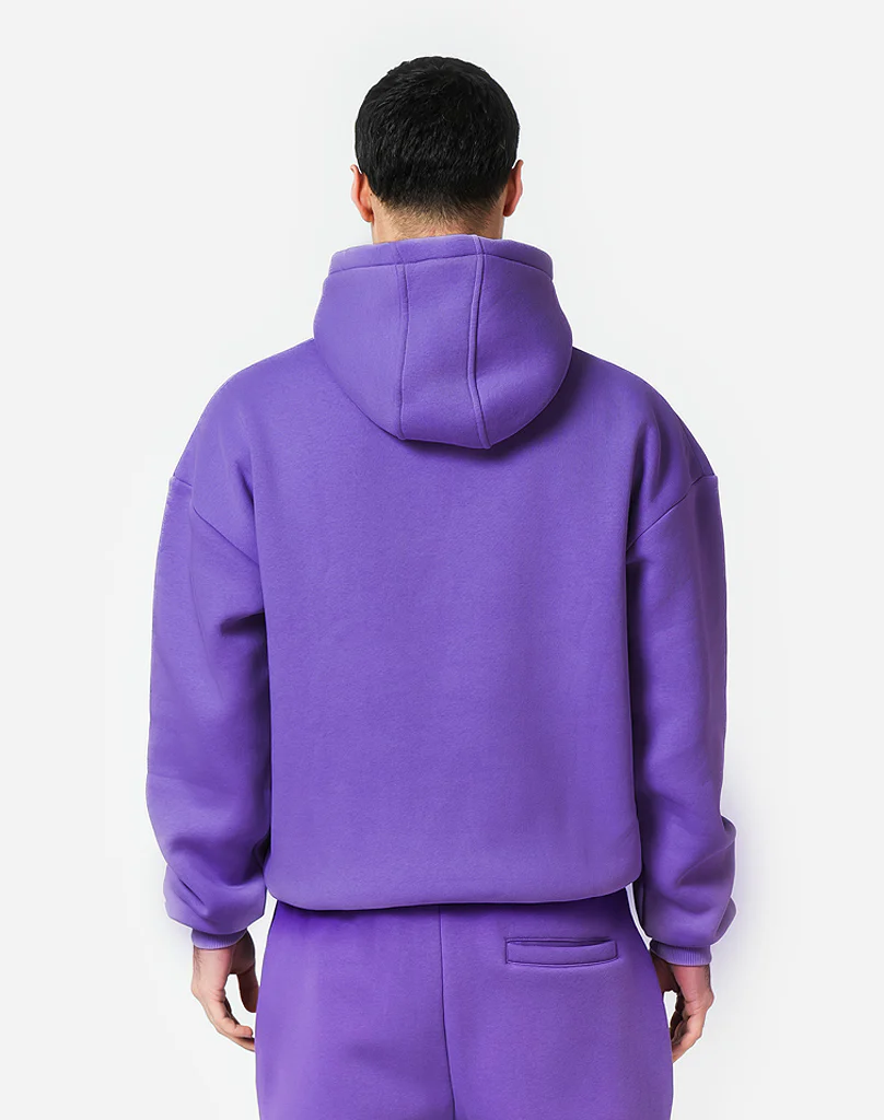 BASIC HOODIE (DARK PURPLE) - Image 3
