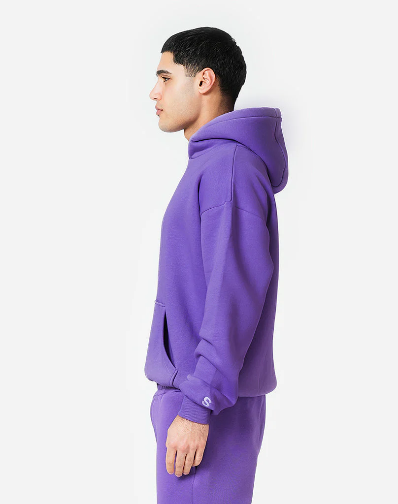 BASIC HOODIE (DARK PURPLE) - Image 5