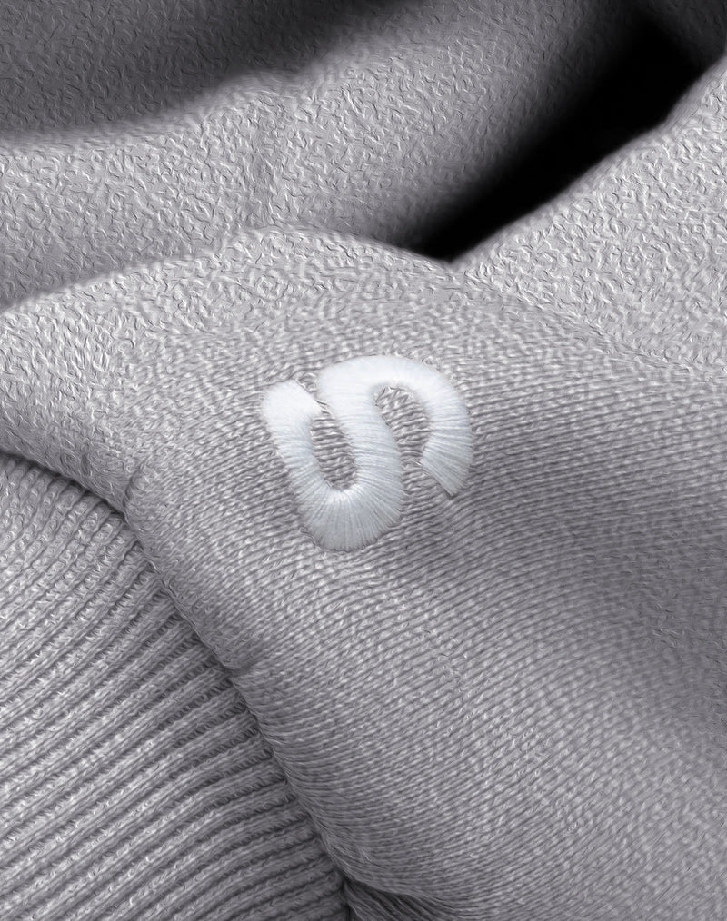 BASIC HOODIE (GREY MELANGE) - Image 7