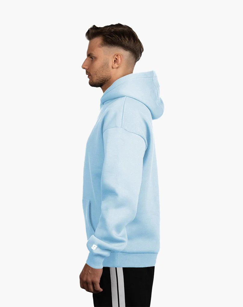 BASIC HOODIE (ICE BLUE) - Image 4