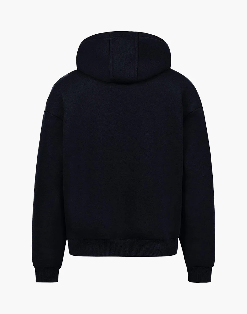 STATEMENT ZIP-HOODIE (BLACK) - Image 3