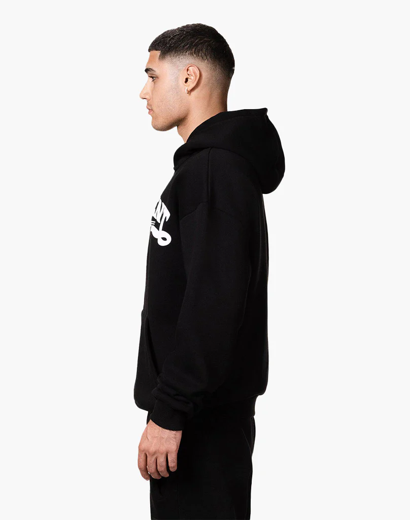 STATEMENT ZIP-HOODIE (BLACK) - Image 4